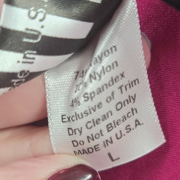 Pinup Couture Pink Erin Wiggle Rockabilly Midi Dress Large - Picture 4 of 7